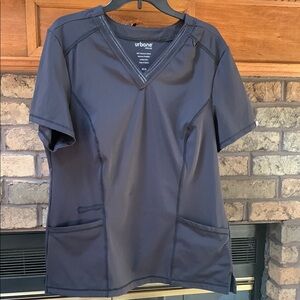 Urbane black scrub top size xlg EUC